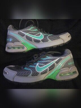 Womans Nike Torch 4 Running Shoes in Teal & Gray with Green Accents